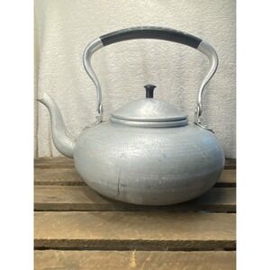 Vintage British Colony Knobler Teapot Aluminum Tea Kettle Hong Kong